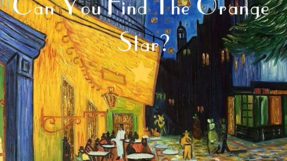 Whether it was sunflowers or a starry night, Van Gogh tended to use quite a bit of orange-yellow hues in his work, so it may be more challenging than you'd think to find the big orange star we've hidden in plain sight! Test yourself here!