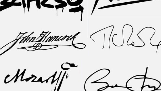 From Picasso to Walt Disney, see some of the coolest signatures that modern history has to offer.