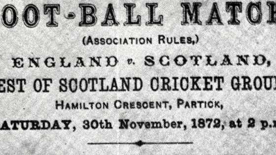 Amazing historical quiz about the very first England vs Scotland game
