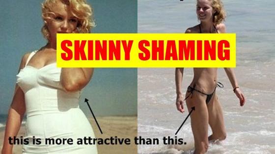 While "normal" and "curvy" women (and men) get tons of support and positive feedback by the internet community - the "petite" sized ones are constantly being degraded. Do you think it's OK to shame someone for being thin? 