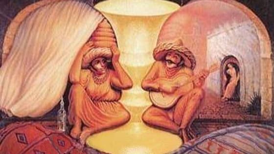 And yet I can only see two faces....