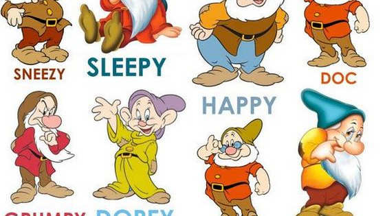 Grumpy or Happy? Sneezy or Dopey?