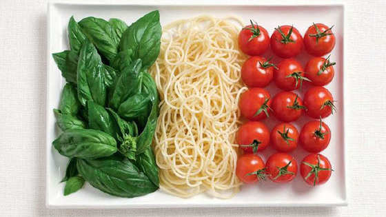 Bonus: These flags are made out of food! 