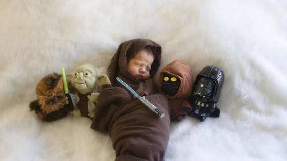 The force is strong in this little one. 