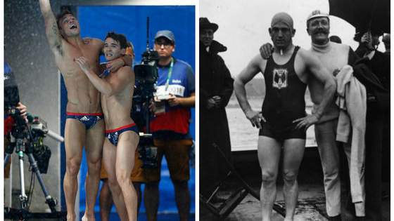 The Olympic Games used to look VERY different than they do now. Here are 22 incredible pictures of the Olympics of the 21st century versus the Olympics of the early 20th Century that show how much sports have changed in the last hundred years!