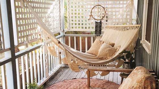 Sometimes all you want to do is sit outside and swing! 