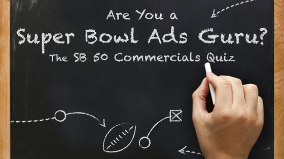 In honor of 50 years of Super Bowl commercials, we’re testing who’s been paying attention. You may not have paid $5 mil for an ad spot, but you can gain your 30 seconds of glory with our ultimate Super Bowl commercial quiz. Test your Super Bowl ad knowledge (and then challenge your friends!) Want More? http://www.superbowlcommercials2016.org/