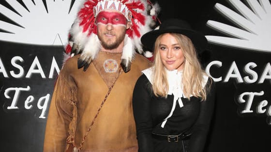 Hilary Duff and boyfriend Jason Walsh dressed as a pilgrim and Native American for Halloween. Do you think this was an offensive costume choice?
