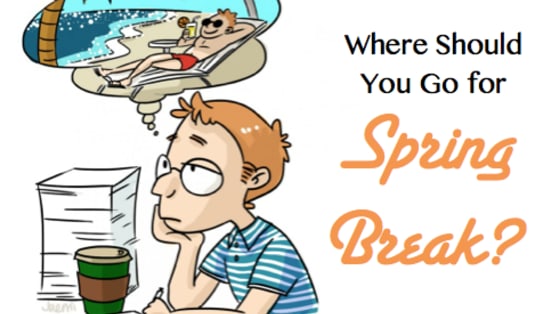 Spring break is a time-honored college tradition. It may also be the saving grace in maintaining your sanity during a hectic second semester! Want to get away from it all but not sure where to go? Take our quiz to discover your ultimate spring break destination!
