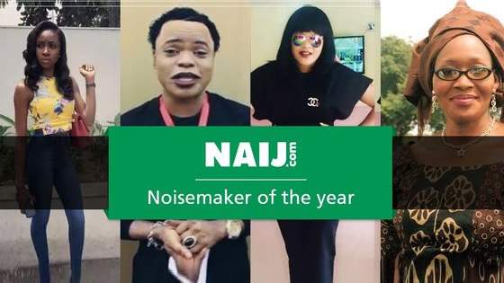 These nominees (Miss Anambra 2015, Bobrisky, Toyin Aimakhu and Kemi Olunloyo) were handpicked due to their activities in the year and what made them stay in the news right from the beginning of the year to the end.