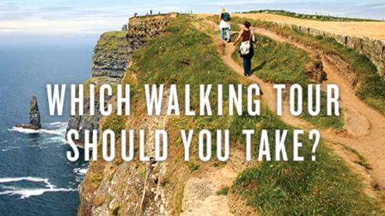 Do you prefer walking along the coast or through hilly terrain? Take our quiz to see which Walking Tour suits your sense of adventure.