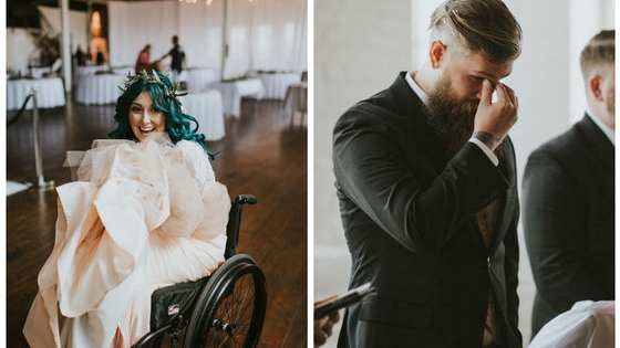 After a traumatic accident confined her to a wheelchair, Jaquie still wanted to walk down the aisle. After a year of physical therapy, she did, and it was beautiful.