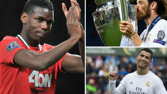 Can you remember the transfer fees for the world's most expensive players (August 2016)