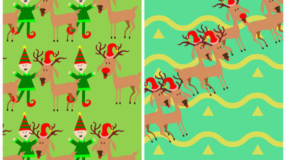 Rudolph's nose really makes him stand out in the crowd, but Santa is kind of nearsighted! Can you help find the red-nosed reindeer in each of these pictures?