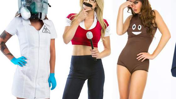 When did Halloween costumes start to look like something from the costume department of a politically incorrect porno?