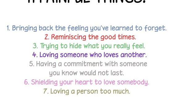 Which one hurts the most? 
