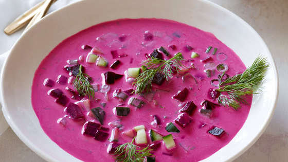 Cool down with a bowl of one of these refreshing chilled soups. 