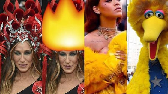 The internet has spoken! Here is what SJP and RiRi's outrageous gowns at the 2015 Met Gala reminded us of! 