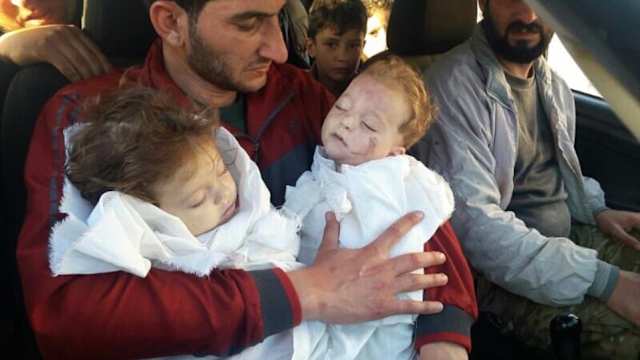 He watched his whole family die right before his eyes. When are we going to do something about this? WARNING: some may find these images troubling.