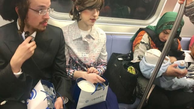 Jackie Summers is a Taoist and gave up his seat to a Muslim mother and her young child. He noticed when he stood how diverse the train car was and was happy to see everyone getting along; is this what YOUR America looks like?