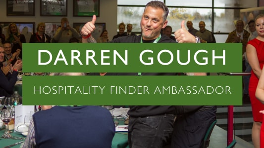Darren Gough talks about his new role as an ambassador for Hospitality Finder and looking forward to The Green Room visiting The Kia Oval this summer.