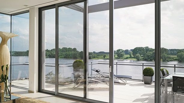 Bifold doors are available as top hung or bottom rolling types. If a strong enough beam is present then the top hung type is best because it does not collect leaves and debris and the frame conceals the mechanism from view.