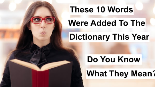 Merriam-Webster recently added 10 words to their dictionary. Do you know what they mean? Put your english skills to the test and take this extremely tricky dictionary quiz. You might be surprised on how little you know about your own language.