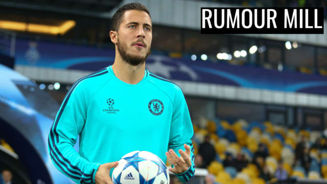 Today's football transfer news: Eden Hazard hints at a move to Real Madrid | Liverpool boss Jurgen Klopp considering making a £15m bid for Brighton midfielder Pascal Gross in January | AC Milan sporting director Leonardo has confirmed the club have approached Chelsea about Cesc Fabregas | Tottenham join Manchester United in race to sign Romania forward Dennis Man | Fulham manager Claudio Ranieri preparing to a move for Leicester City forward Islam Slimani in January | Miguel Almiron's father says Newcastle are in prime position to sign his son from Atlanta United | Jurgen Klopp says he will not be managing in Italy any time soon | Liverpool considering move for Borussia Monchengladbach midfielder Thorgan Hazard in January | Agent of Wolves' midfielder Ruben Neves is pushing for the 21-year-old to sign for Juventus | Manchester United have no intention of selling midfielder Paul Pogba in January transfer window