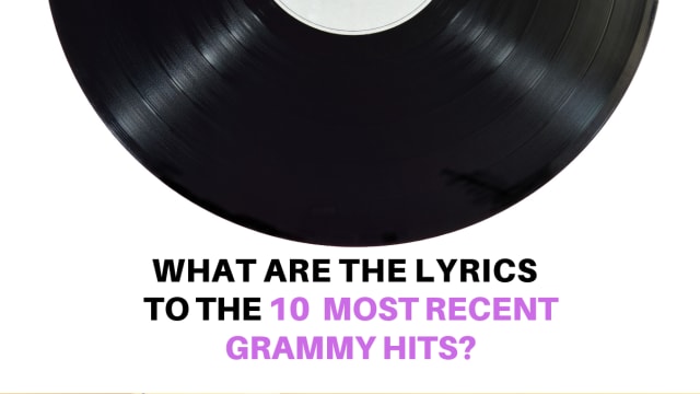 These songs were all over the radio...but how well do you know these iconic hits? Take this grammy quiz to find out.