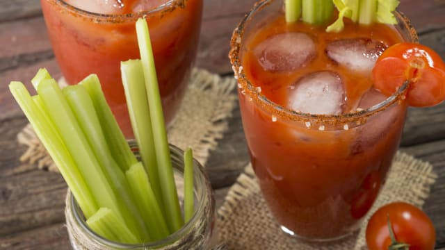 There are few cocktails better for brunch than a classic bloody mary. Here's how you can make this savory cocktail with tomato juice, vodka, and some Tabasco sauce. Cheers!