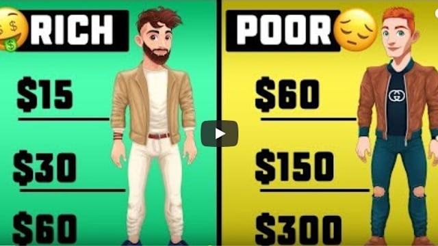 What is your mentality? Do you have the mentality of a rich person or a poor person? Or are you somewhere in the middle?
