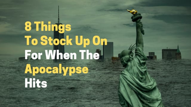 Let's face it...the end of the world might be coming sooner than we all expected it to. Stock up on these essential survival items just incase the apocalypse