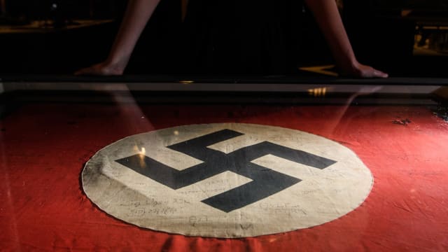 A recent vandalization of a Ukrainian mall uses Nazi symbolism to make a point. But what point is that? Does this group not remember what actual Nazis stood for?