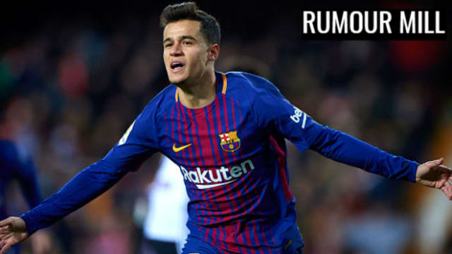 Today's football transfer news: Philippe Coutinho’s agent is letting other clubs know that the Brazilian may be open to a transfer this summer | Manchester United, Chelsea and Paris Saint-Germain believed to be interested in Coutinho, but former club Liverpool have no intention of bringing the player back to Anfield | PSG could be willing to listen to offers for Edinson Cavani | Manchester United prepared to pay over £100m for Borussia Dortmund's Jadon Sancho | Leicester City linked with a summer swoop for Cardiff City midfielder Victor Camarasa | Arsenal send scout to watch Cagliari midfielder Nicolo Barella | Real Madrid and Juventus edge ahead of Manchester United and Manchester City in race to sign Benfica midfielder Joao Felix | Gareth Bale has no plans to leave Real Madrid | Sam Allardyce says he's not been contacted about West Brom's vacant head coach role | Newcastle midfielder Sean Longstaff named as an ambassador for the club's charity | Jose Mourinho has hinted his problems with Paul Pogba may have stemmed from a row over the midfielder wanting to travel in his own Rolls Royce |