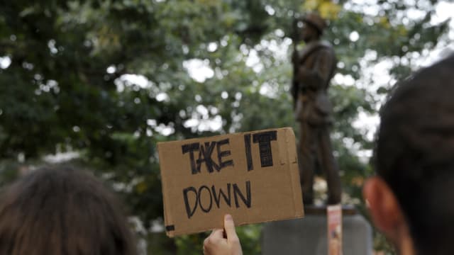 There's a growing call on the left to remove Civil War monuments recognizing Confederate soldiers. Some on the right fear that the left is embracing a less radical approach used by terrorist groups such as ISIS.