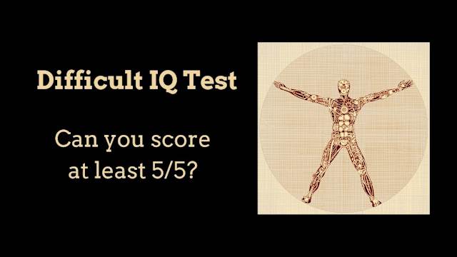 Only 3% of the population can score 5/10 or more in this difficult IQ test.