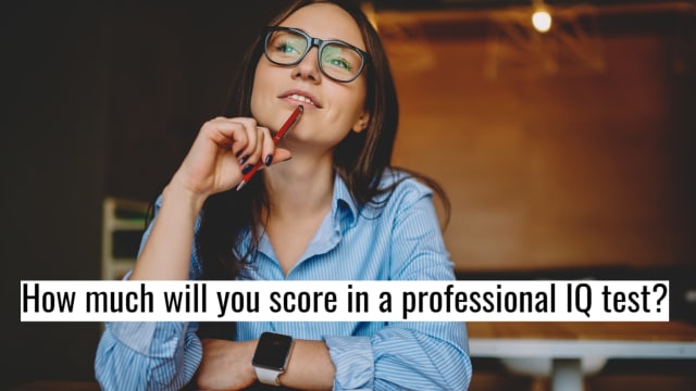 This test can predict how much you'll score on a professional IQ test, wanna give it a try? 