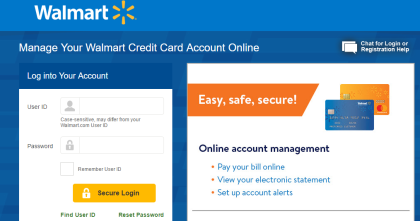 application status for walmart credit card