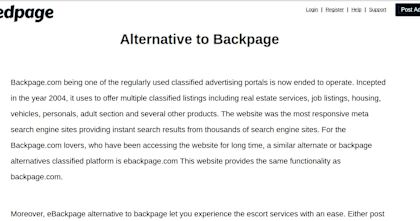 Bedpage.com: Site Similar To Backpage