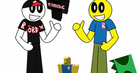 Noob befriends a guest (Roblox) - Drawception