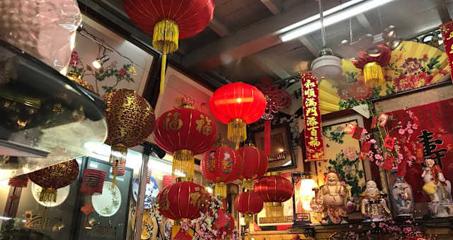 China Town in Mauritius sets up decorations for the Spring Festival