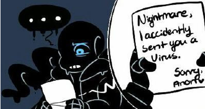 Let me help you ️ ( Passive Nightmare Sans x reader)