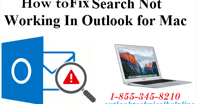 search on mac not working for outlook