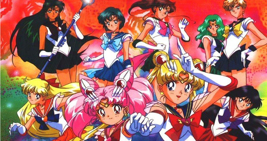 Sailors Uranus, Neptune, and Pluto join Sailor Moon in getting