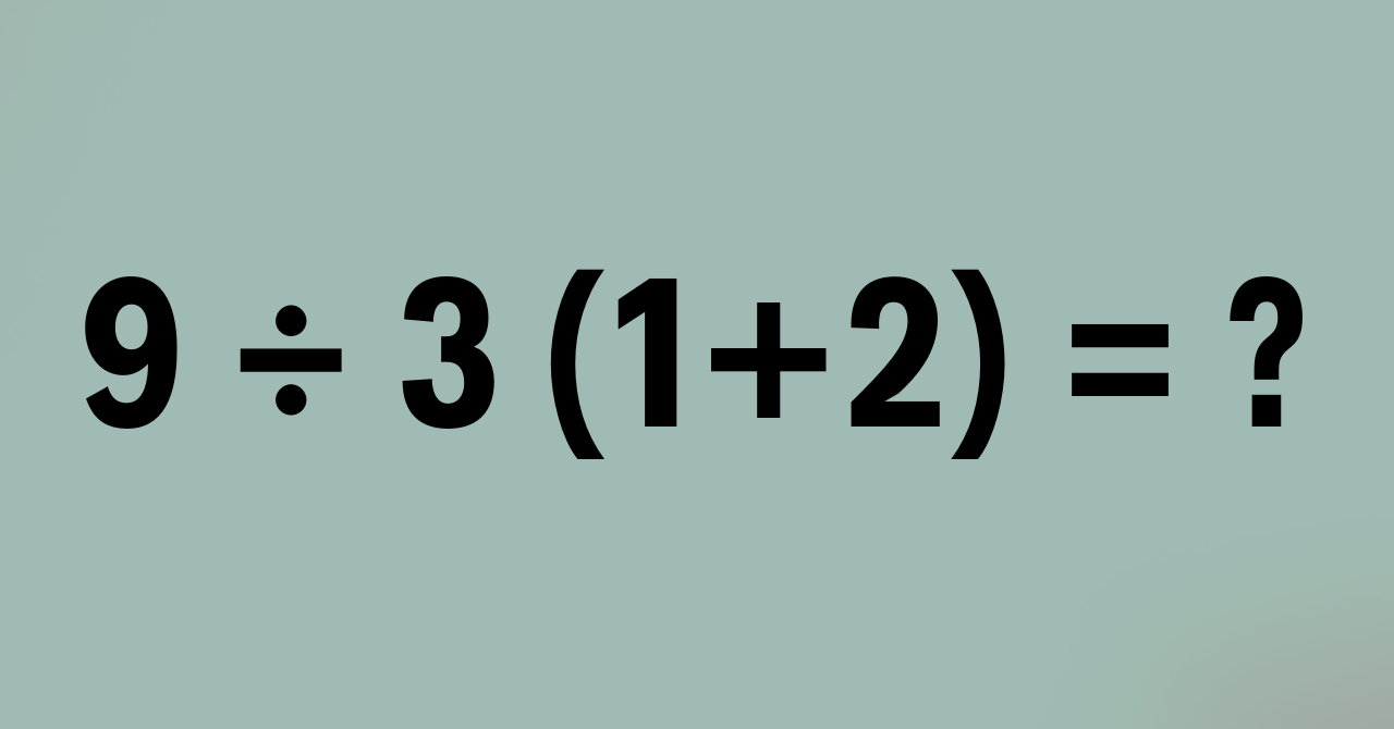 This Math Problem Is Driving the Internet Crazy