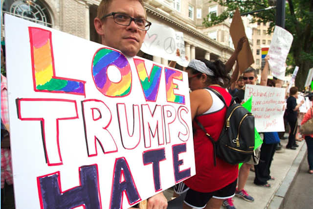 L.G.B.T.Q. refugees, immigrants, Muslims and women are scared today, and with good reason. Donald Trump has done nothing but undermine equality since he set foot in the White House.