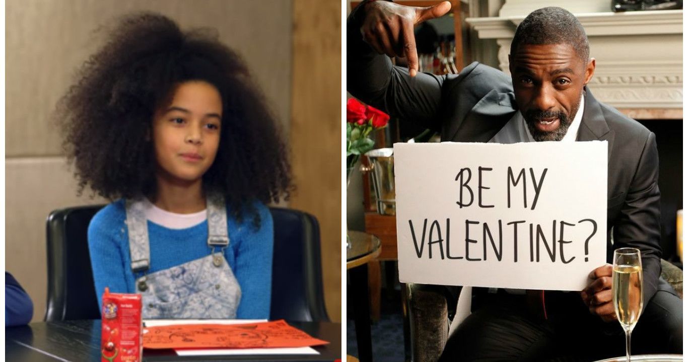 idris elba gets advice fro children for valentines day