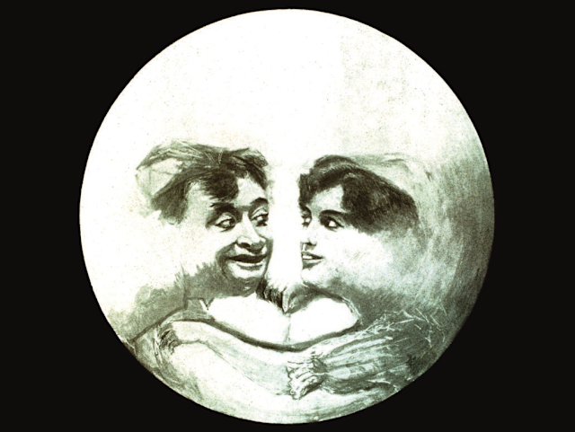 The moon dominates at first glance for most people - did you see the moon first?