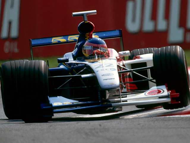 From F1 world champion to mid-fielder, Jacques Villeneuve hasty rise and steady fall was one of the more disappointing tales of F1 in the late 90s and early 2000s. Whilst admittedly Williams declining form in 1998 was the first catalyst for Villeneuve's initial slip, it was his disastrous year with the burgeoning BAR set up that blights his legacy today. Whilst the Craig Pollock-led, Reynard-engineered team had good ingredients on paper, predictions that it would win from its first race where embarrassingly wide of the mark. The car gathered pace as the year went on but reliability was woeful enough for Villeneuve to go from F1 champion to non-scorer in just two years.