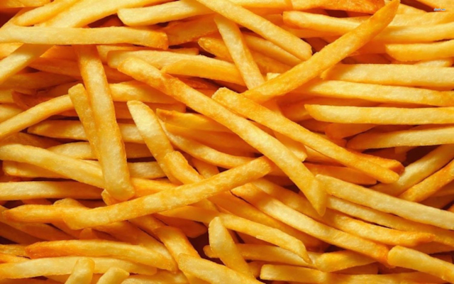 I still eat crisps and fries ... but what we want to do is prepare these foods so the risks are minimized. Color is a good guide. It's the only guide you have in your home.